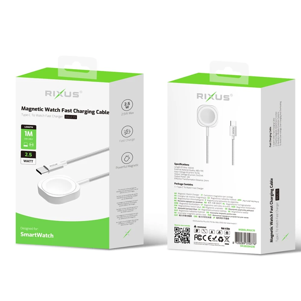 Magnetische oplaadkabel voor smartwatch