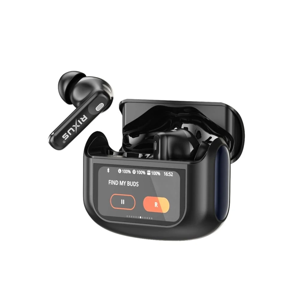 Rixus draadloze oordopjes met touchscreen-case