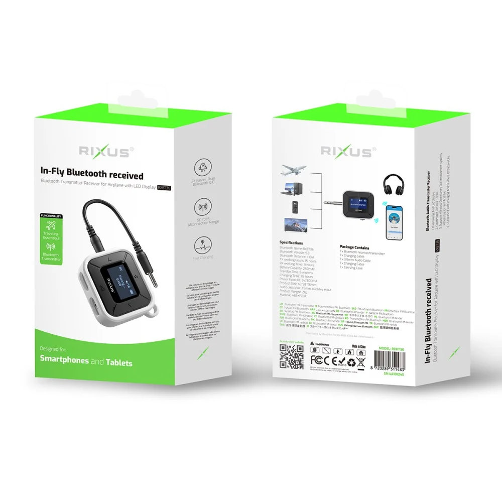 Rixus Bluetooth-audio-ontvanger